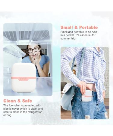 Buy Ice Roller for Face & Eyes - 2 in 1 Facial Skin Care Tool | Reduce Puffiness & Relieve Migraine - Pink Carry Case Included - Buy Online on SooperMarket.com