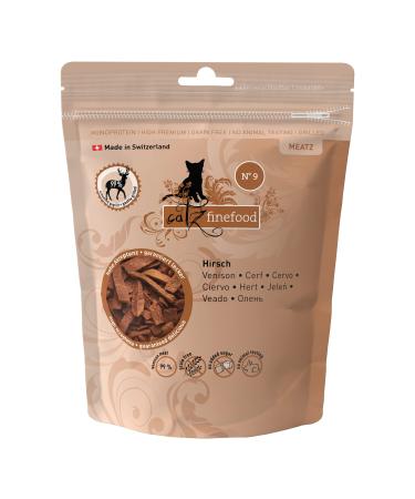Catz Finefood MEATZ Cats treats deer n 9 - crispy stripes made of deer meat - grilled and dried - cat snack without sugar grain -free 45g