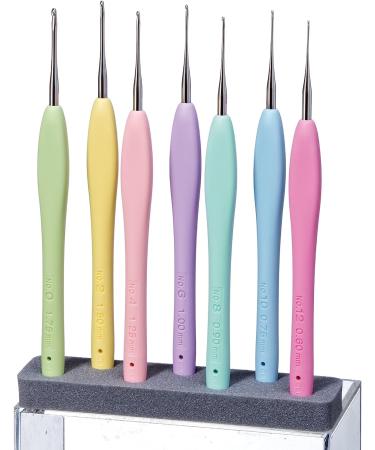 Clover Amour Steel Crochet Hook Set - High-Quality Hooks for Precision Crocheting - Buy Online on SooperMarket.com