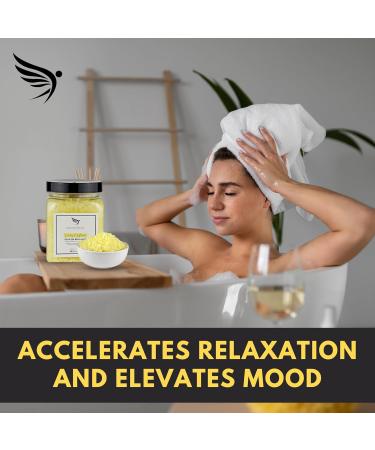 Natural Dead Sea Bath Salt (450g) Bubble Bath - Made in UK | Detox with LemonGrass Essential Oils for Women, Men, and Kids - Buy Online on SooperMarket.com