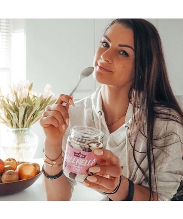 Buy Gym Queen Queenella Coconut Chocolate Spread 250g - Palm Oil Free Creamy Delicacy with Coconut Flakes - International Shipping Available - Buy Online on SooperMarket.com