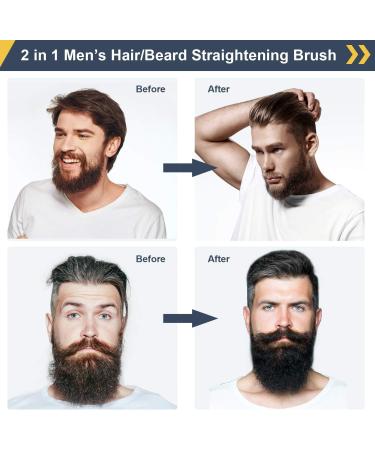 Fayler Bart Gl tteisen Beard Straightener | Beard Glades for Men | 6 Adjustable Temperatures LCD Display Smooth & Style Your Beard! - Buy Online on SooperMarket.com