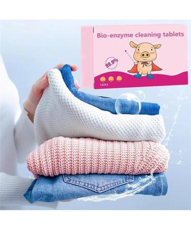 Multi-Functional Bio-Enzyme Cleaning Tablets Powerful Stain Removing Bio-Enzyme Cleaning Tablets Active Biological Enzyme Washing Quick 3-Minute Clean (1 Box) - Buy Online on SooperMarket.com