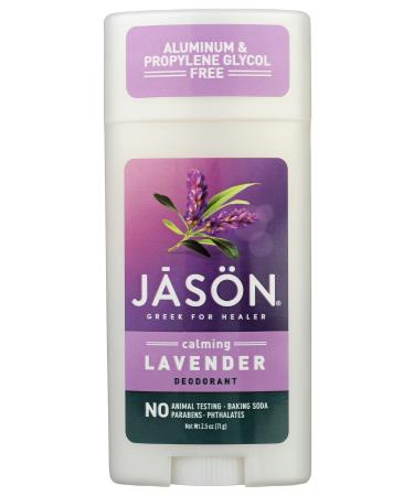Jason Calming Lavender Deodorant Stick  Clinically Tested All Day Odor Protection  2.5 Ounce Tubes (Pack of 1)