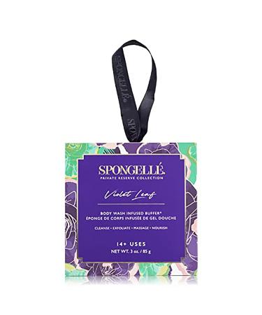 Shop Spongelle Violet Leaf - Body Wash Infused Buffer | Luxurious Body Care for All Skin Types - Buy Online on SooperMarket.com
