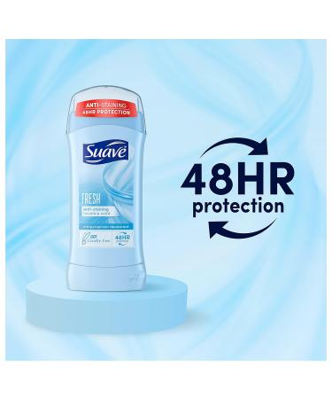 Suave Women's Fresh Deodorant Stick - 2.6 oz, 48-Hour Protection (2 Pack) - Buy Online on SooperMarket.com