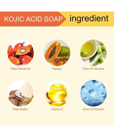 2 x 65G Peak Light Kojic Acid Skin Lightning Soap Face Bar - Targets Dark Spots, Acne, and Red Scars - Highest Grade Formula - Buy Online on SooperMarket.com