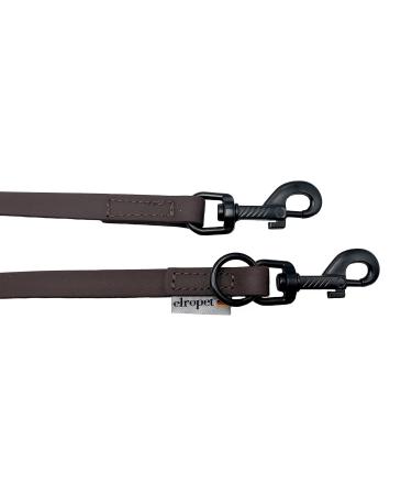 Biothane Dogeline Black Hook - Adjustable Leash for Small & Large Dogs | 2m 2.4m 2.8m 3.5m 5m | Durable & Stylish Brown 9mm - Buy Online on SooperMarket.com