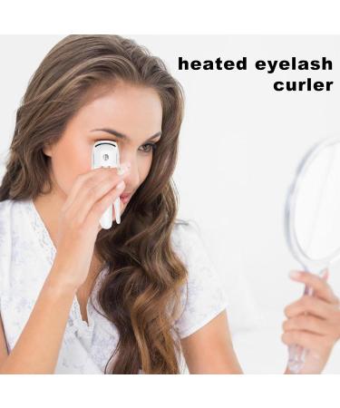 Veeteah Eye Lash Curler Heat - 230mah Battery Intelligent Heating Eyelash Curler Rechargeable Ergonomic Eyelashes Curler Eye Lash Makeup for Naturally Curling and Ironing Eyelash White - Buy Online on SooperMarket.com