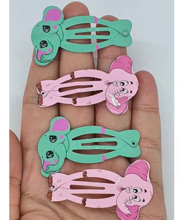 Adorable Elephant Hair Clips for Girls - Kids Snap Metal Hair Accessories - Buy Online on SooperMarket.com