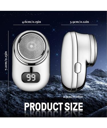 Mini Electric Shaver 2024 | Fast Charging Portable USB Razor with Mirror | Powerful Men's Beard Trimmer (Blue - Buy Online on SooperMarket.com