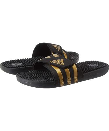 Adidas Adissage Slides Sandal - Unisex | Black/White | Size 11W/10M - Buy Online on SooperMarket.com