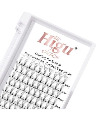 Premade Fans Volume Eyelash Extensions 3D|4D|5D|6D 0.07/0.10mm Curl C/D 8mm~18mm 5D 0.10 D Mix-8-15mm Short Stem Russian Premade Lash Extension Fans (5D 0.10 D Mix 8-15) MIX-8-15 5D-0.10-D Curl