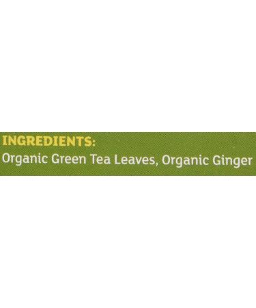 Buy Equal Exchange Organic Green Tea with Ginger - 20 Tea Bags (1.05 oz) | Premium Quality & Flavor - Buy Online on SooperMarket.com