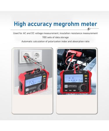Boost Your Efficiency with The HT5203 Insulation Resistance Tester Multimeter - Sophisticated Tool for Megger Megohmmeter Perfect for Complete Insulation Analysis and Measurements - Buy Online on SooperMarket.com