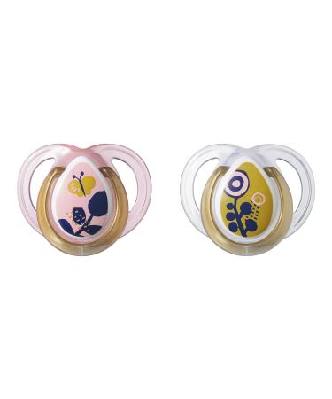 Tommee Tippee Moda Pacifiers - BPA-Free Silicone Binkies for 0-6m - 2-Count - Buy Online on SooperMarket.com