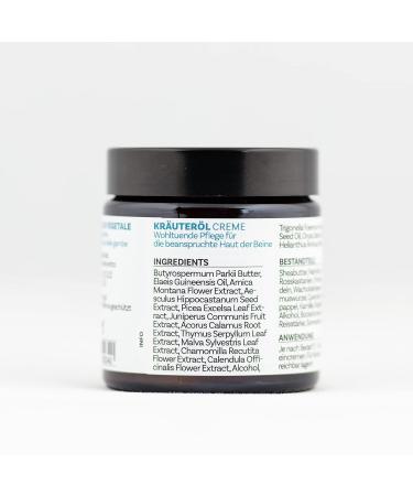 Herbal Ointment from SonnenMoor - Fast Legs Vein Cream for Stressed Skin & Legs | 90g Glass Jar - International Shipping - Buy Online on SooperMarket.com