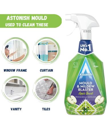 KROZ Astonish Mould Remover Spray Effective and Fast-Acting Formula Mildew Remover Apple Burst Clear 750 ml 1 - Buy Online on SooperMarket.com