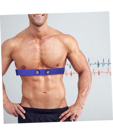 Kichouse Blue Heart Rate Monitor Chest Strap | Breathable Sports Equipment for Accurate Heart Frequency | Durable Nylon & Rubber Band 17.00x3.00x0.10cm - Buy Online on SooperMarket.com