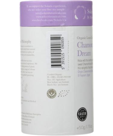 Solaris Tea Organic Loose Whole Leaf Chamomile Dream Herbal Blend 50 g - Buy Online on SooperMarket.com