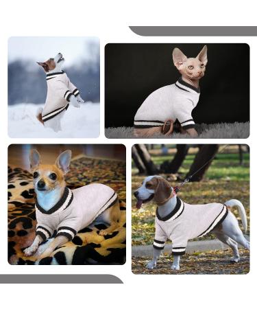 FUAMEY Dog Pullover Sweater - Winter Coat for Small, Medium, Large Dogs - Warm Jacket for Cold Weather - Easy On, Grey, Chest 19.6in - Buy Online on SooperMarket.com