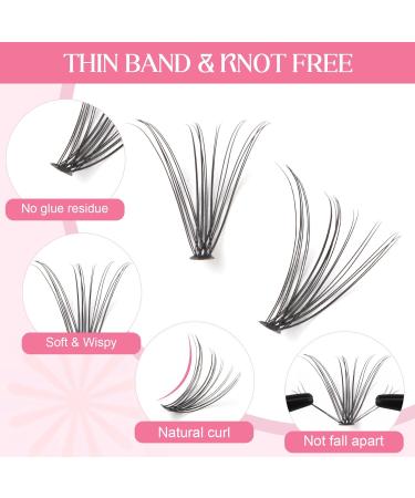 Parriparri 20D D Curl Cluster Lashes 200 Pcs Individual Reusable Soft Russian Lashes Extension Kit - Buy Online on SooperMarket.com