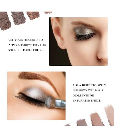 Matte Eyeshadow Palette - 8 Highly Pigmented Colors, Long-Lasting, Professional Nudes, Smoky Eye Shadow Kit with Brush - 0.50 oz (Pack of 2) - Buy Online on SooperMarket.com