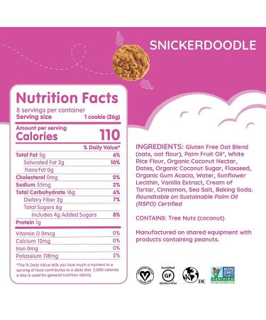 Maxine's Heavenly Soft-Baked Snickerdoodle Cookies - 7.2 oz (204g) | Gluten-Free Treat - Buy Online on SooperMarket.com