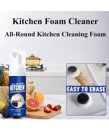Kitchen Foam Cleaner All-Round Kitchen Cleaning Foam Japanese Multi-Purpose Cleaner Spray Japanese Professional Kitchen Oil Stains Removing Cleaner Bubble Cleaner Foam Spray (2pcs) - Buy Online on SooperMarket.com