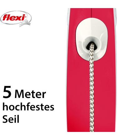 Buy Flexi Dog Leash - Extendable Soft Handle 3/5/8m 20kg Capacity Red Small - International Shipping - Buy Online on SooperMarket.com