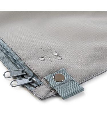 Luxdag Wrap Pad 60x60cm - Washable Diaper Bag & Change Mat with Compartments for Diapers & Wipes - Stylish Gray/Dots Design for On-the-Go Parents - Buy Online on SooperMarket.com
