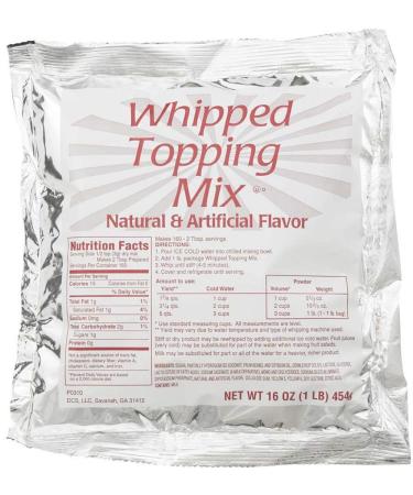 Chefs Companion Whipped Topping Mix, 1 Pound -- 12 per case.