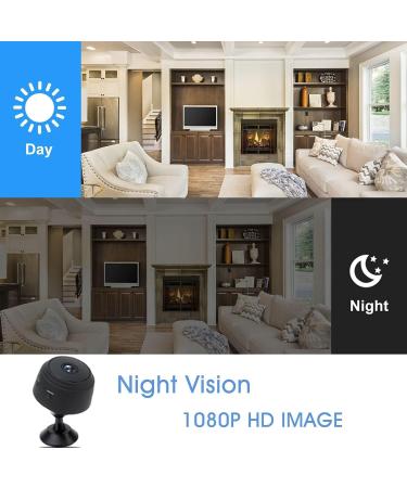 Mini WiFi Spy Camera for Home Security - Motion Detection, Night Vision, Audio, App Control - Nanny/Pet/Car Cam - Buy Online on SooperMarket.com