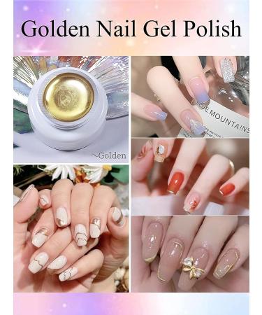 Gorvalin 3P Metallic Gel Nail Polish Set - 3D Gold, Silver, Rose Gold | UV Paint for Cyber Punk & French Acrylic Nail Art - Buy Online on SooperMarket.com