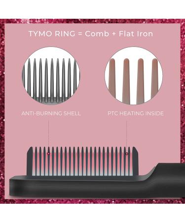 Tymo Hair Straightener Brush - Fast Heating, 5 Temp Levels & Auto-Off for Silky Straight Hair - Buy Online on SooperMarket.com