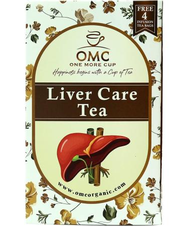One More Cup Herbal Tea & Liver Care Tea With Lemon Flavor Caffeine Free Tea Bags Natural Tea (Total 40 Tea Bags) - Buy Online on SooperMarket.com
