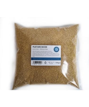 Entirely Ingredients Yellow Whole Mustard Seeds 100% Natural - Selected for Premium Quality - Premium Food Grade