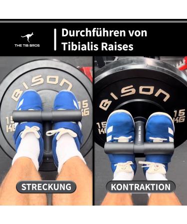 Tib Bar for Tibialis Strengthening - Iron Shin Muscle Trainer with Free Weight Collar & eBook | Optimal ATG Program Equipment - Buy Online on SooperMarket.com