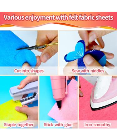 108pcs White Felt Sheets 4x4 - Pre-Cut Craft Felt Fabric for Sewing and Patchwork - Buy Online on SooperMarket.com