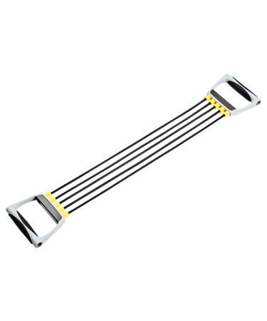 Bad Company Chest Expander I 5-way adjustable resistance bands with handles I Fitness bands for home training