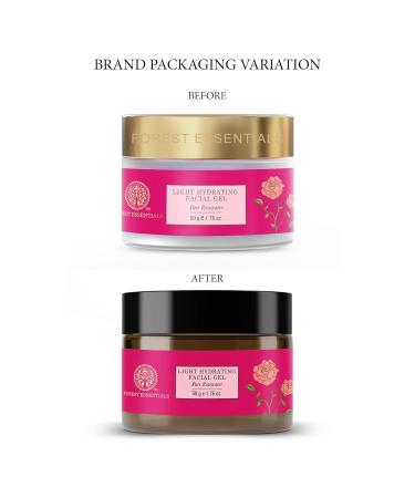 Forest Essentials Light Hydrating Facial Gel with Pure Rosewater - 50g | Best International Shipping & Natural Skincare - Buy Online on SooperMarket.com