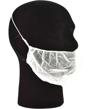 White Disposable Beard Net Covers with Elastic Bands Heavy Duty Beard Restraints Comfortable Protective Beard Masks Nonwoven Latex Free Spunbond Safe & Clean Work Environment 100 PC Beard Net Stretchable Fits All 100 Pieces - Buy Online on SooperMarket.com