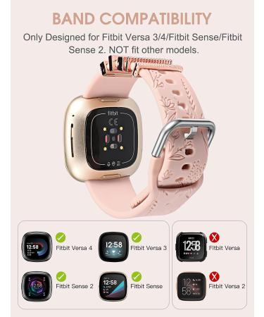 Minyee Dandelion Flower Pattern Silicone Band for Fitbit Versa 4/Sense - Cute & Stylish Women's Strap for Summer Faithful Workout - Buy Online on SooperMarket.com