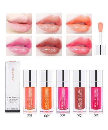 Hydrating Lip Oil Duo - Plumping & Long Lasting Gloss Tint - Rosewood Shade - Buy Online on SooperMarket.com