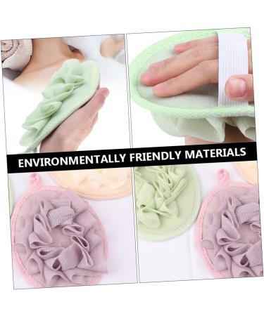 NOLITOY 4pcs Pure Flower Bath Ball Shower Sponges | Premium Mesh Loofah for Luxurious Bathing | Soft & Effective Bubble Maker Spa Experience - Buy Online on SooperMarket.com