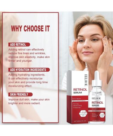 Retinol Serum For Face - Retinol Face Serum For Anti Wrinkle Dark Spot Serum For Brightening And Rejuvenating Skin - Hyaluronic Acid Serum With Retinol & Hydrolyzed Collagen - Buy Online on SooperMarket.com