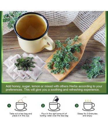 Organic Mugwort Tea Bags - Improve Sleep and Digestion - Caffeine Free - 30 Count - Buy Online on SooperMarket.com