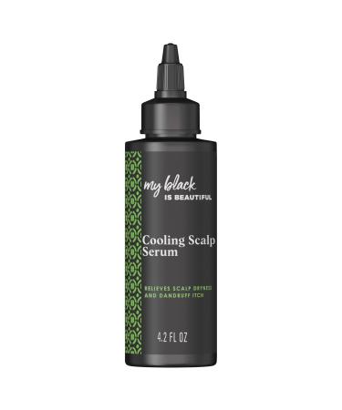 MY BLACK IS BEAUTIFUL Cooling Scalp Serum Dandruff Treatment For Coily Hair and Protective Styles Dry and Itchy Scalp Treatment With Pyrithione Zinc With Cooling Mint Sulfate Free 4.2 fl oz