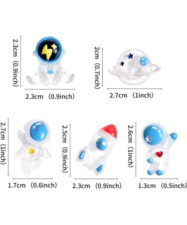 Cyodoos 25Pcs Outer Space Cupcake Toppers Space Astronaut Cupcake Picks Rocket Planet Trip to the Outer Space Themed Kids Children Party Supplies Blue - Buy Online on SooperMarket.com