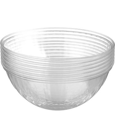 Clear Plastic Serving Bowls 150 Oz. 4 Pack - Round Disposable Bowls | Punch Bowl, Party, Chip & Candy Bowls | Large Salad Bowl Dish - Ideal for Salads, Parties, and Food Serving - Buy Online on SooperMarket.com